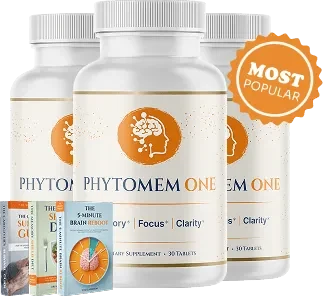 Phytomem One three bottle package at $59 per bottle with free shipping and two free eBooks